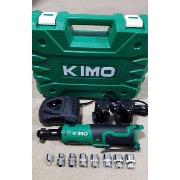 New Cordless Electric Ratchet Wrench Set, 40 Ft-lbs, 400 RPM, 12V Cordless Ratch - Picture 3 of 3